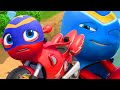 Ricky's Rescue Adventure FULL EPISODE 😊 Steel Awesome Meets Vroom Boy | Bikes For Kids | Kids Videos