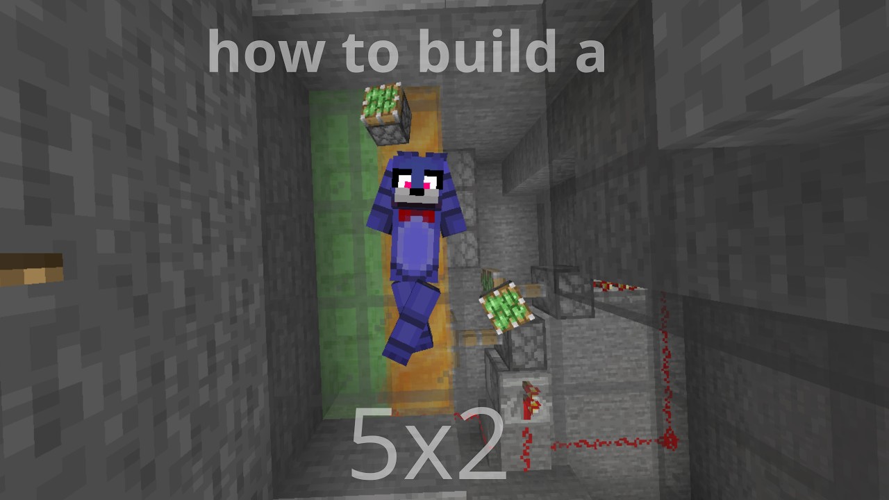 5x2 piston door tutorial (trap form ‪@JudeLoSasso‬ ) JAVA 1.21+