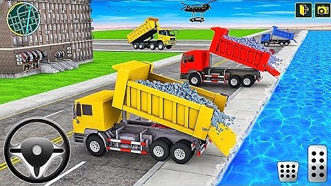Offroad Bridge Construction 3D - Tunnel Drilling Machine Simulator #2 - Android Gameplay