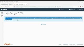Install SSL certificate in CPanel using Lets Encrypt