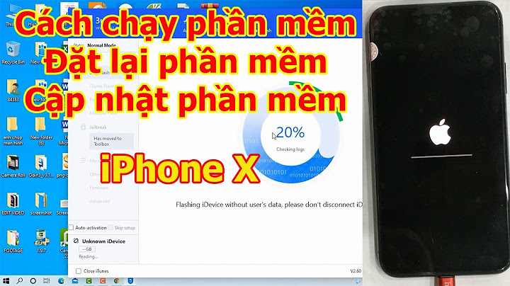 Hướng dẫn chạy lại firmware cho iphone