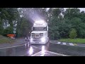 Truck sraz Zlín 2023 - Saturday convoy in the rain