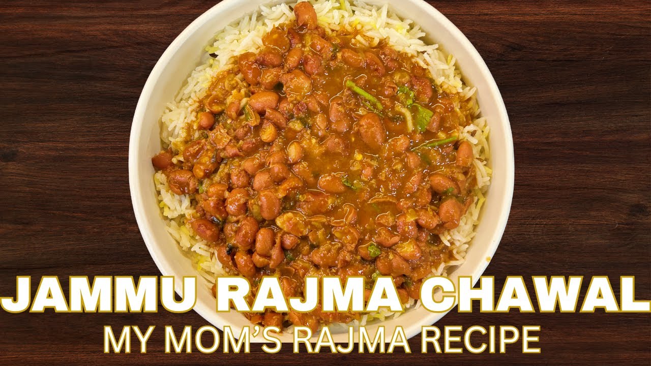 Rajma Jammu Style | Regional Indian Kidney Bean Curry with Saffron Rice