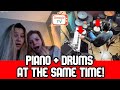 PIANO and DRUMS at the SAME TIME! (I Found Omegle Talent)