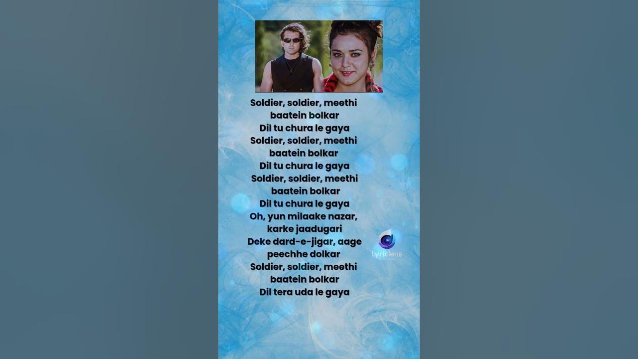 Soldier Soldier Lyrical Video 💂‍♂️ | Soldier (1998) | Kumar Sanu & Alka Yagnik #shorts #ytshorts