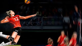 Adorable and Strong - Hanna Orthmann | Lovely Volleyball Actions by Germany | World Champ 2022 (HD)