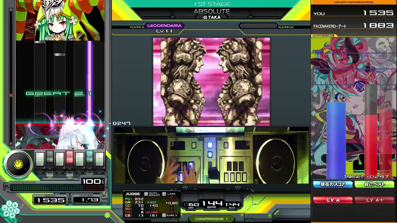 beatmania IIDX】ABSOLUTE / dj TAKA SPL正規AA - YouTube