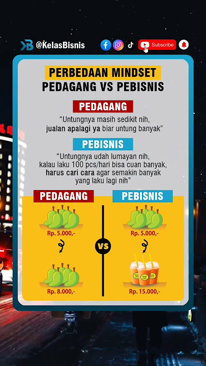 Perbedaan Mindset Pedagang dan Pengusaha 💰💰💰 #ytshorts #belajarbisnis #entrepreneur #motivasibisnis