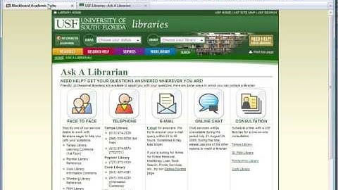 How to Add a Blackboard Link to the USF Libraries