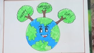 Earth Day Drawing / World Earth Day Drawing.. Save Earth Drawing...