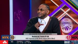 Knicks Are Fake Contenders - Carmelo Anthony On Brunson & Nyk Fall To Rockets 111-94