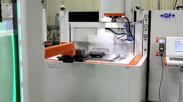 Eagle Mold.  System 3r Linear Robot EDM Cell -  pallet deposit