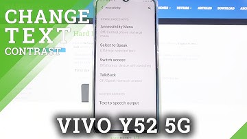 How to Turn On/Off High Contrast Text on Vivo Y52 5G –  High Contrast Text Settings