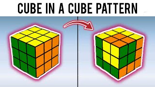 How to do cube in a cube pattern on rubix cube || Easy cube patterns ||