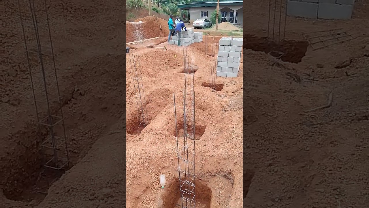 FOUILLES EN RIGOLE ET PUIT PLUS L'IMPLANTATION DES AMORCES POTEAUX