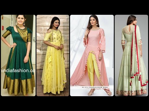 Beautiful & Stylish Frocks Designs/Anarkali Frocks/Slit Kurti Designs/Floor Length Frocks Designs