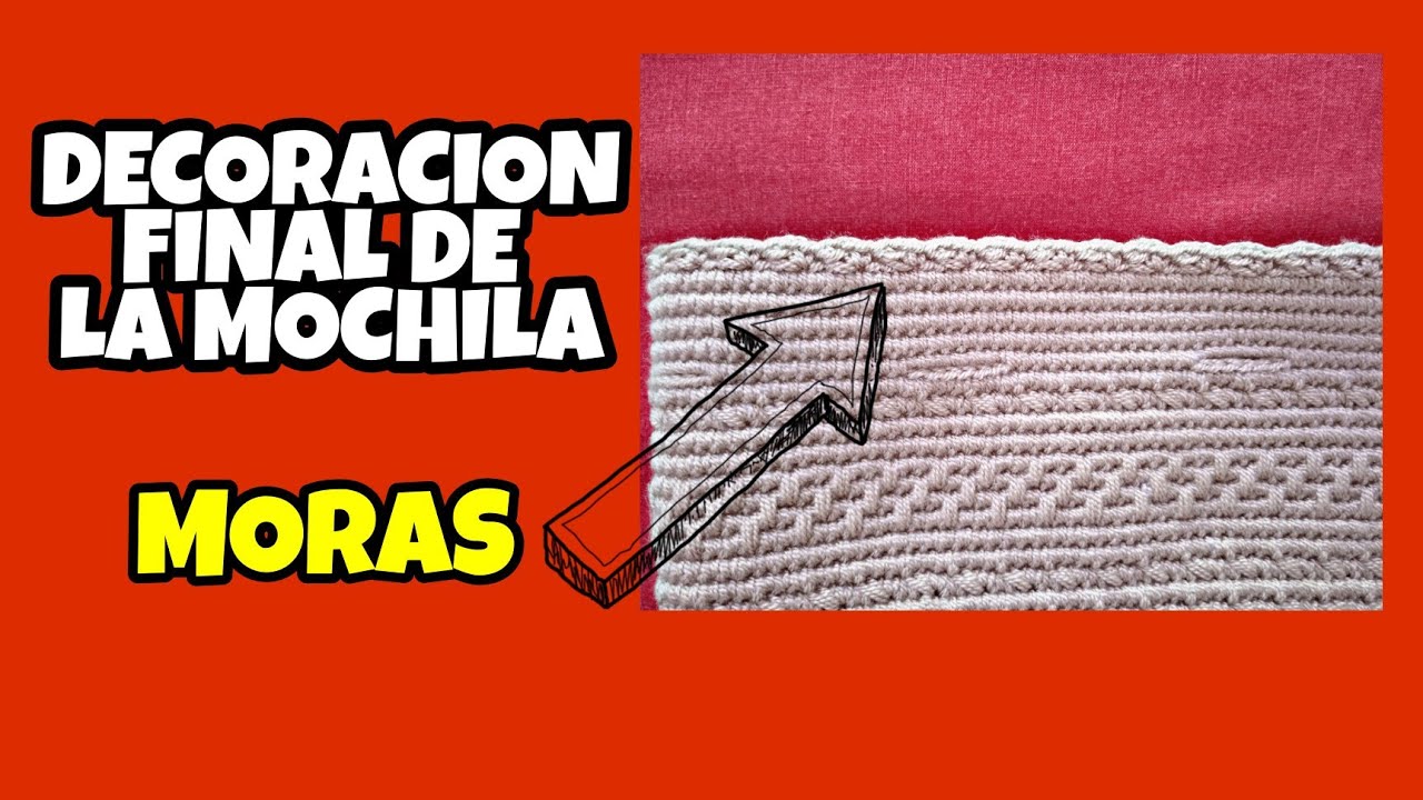 Cómo hacer decoración a la mochila wayuu (moras)