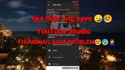 How To Fixed YouTube Studio Thumbnail Not Save?