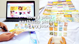 ☁️ how I print aesthetic pictures for my journal