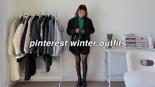 pinterest inspired winter outfits | recreating my favorite looks!