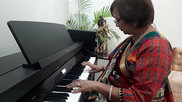 Piano learning after 55 age | Achyutam Keshavam Krishna Damodaram Piano cover |