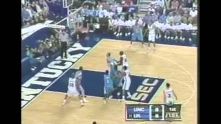 Tayshaun Prince hits five threes in a row against UNC