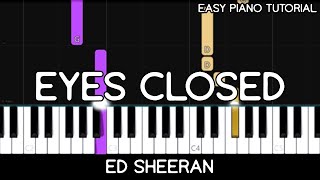 Ed Sheeran Eyes Closed