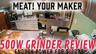 MEAT! 500 Watt Grinder/Stuffer Review | How well does this budget grinder process 20lbs of deer??