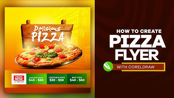 HOW TO DESIGN A PIZZA SALE FLYER WITH CORELDRAW #coreldrawtutorial #Pizzaflyer #coreldraw