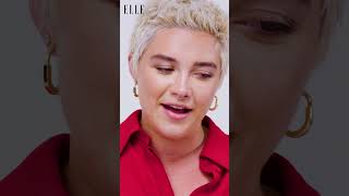 Florence Pugh On Receiving An Award In A Red Cowboy Hat | ELLE UK