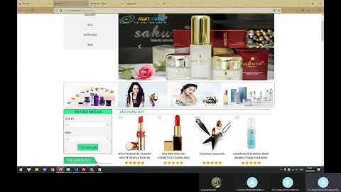 ASP.NET(C#): Website bán mỹ phẩm by Lê Công Tú lớp asp15
