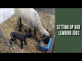 Setting Up Our Lambing Jugs: vlog #1