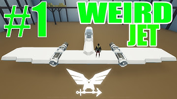 Fuselage and Wing Pieces...   -  Weird Twin Jet -  Stormworks: Build and Rescue  -  Part 1