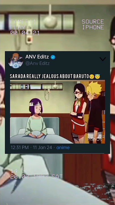 Jealous sarada😇☺️ #naruto #baruto #sarada #viral #anime