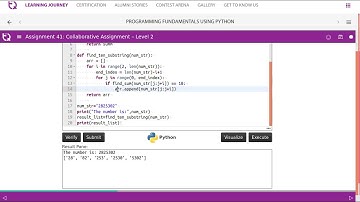 InfyTQ PF Day6 Video 7 Assgn 41 ten substring