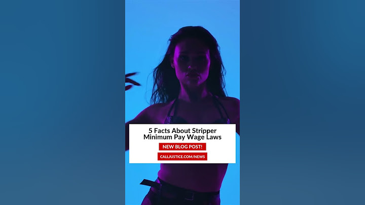 Stripper Minimum Wage