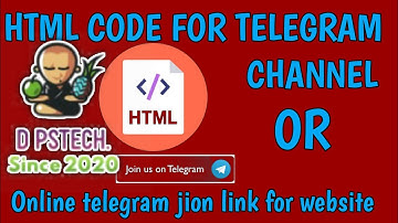 How to add telegram channel and button to your website || D pstech ||