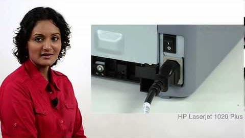 HP LaserJet 1020 Plus - Connecting Printer To Computer