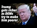 Trump gets richer as dems try to make him poorer