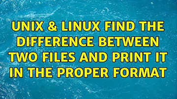 Unix & Linux: find the difference between two files and print it in the proper format