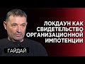 Сергей Гайдай: Локдаун как свидетельство организационной импотенции власти