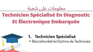 Technicien Spécialisé en Diagnostic et Electronique Embarquée d'automobile  CV WALID EMBARY.