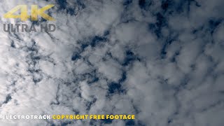 Blue Cloudy Sky Time lapse | No copyright | Nature Background video 4K