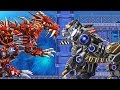 Robot T-Rex Vs Bear Vs Gorilla Vs Sickle Vs Red Dragon | Eftsei Gaming