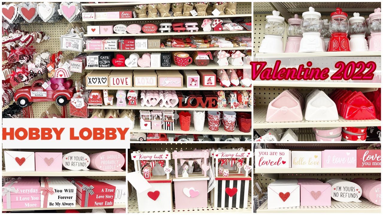 New‼️Hobby Lobby Valentine Decor 2022 ️ YouTube