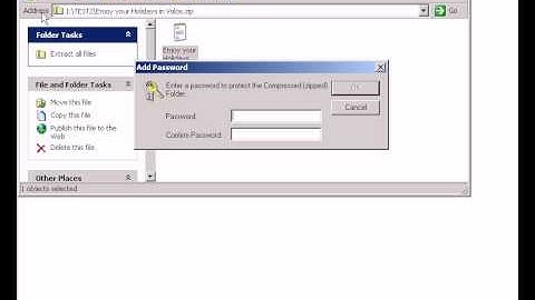 Password Protected File in Windows XP