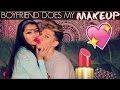 MY BOYFRIEND DOES MY MAKEUP!