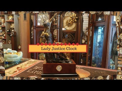 Lady Justice Clock I Home Decor