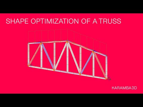 Karamba3D Tidbits #39 Shape Optimization of a Truss