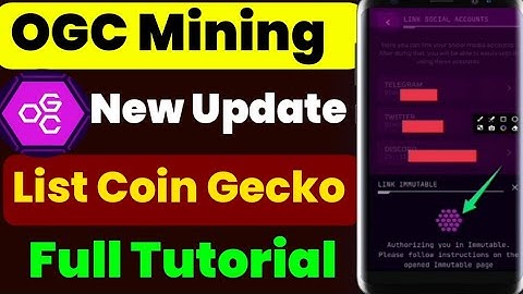 Ogc mining new update | Ogc wallet connect | ogc coin listing